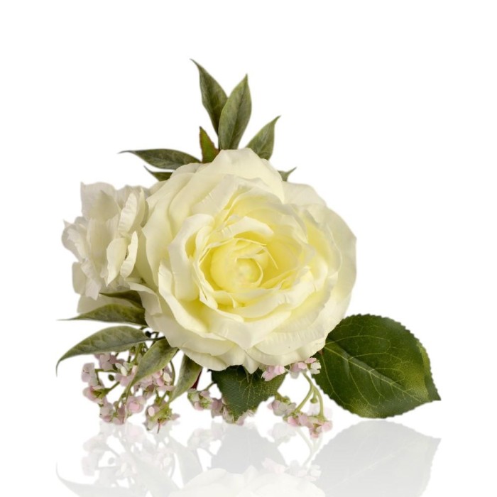 PICK ROSE E ORTENSIE BIANCHE